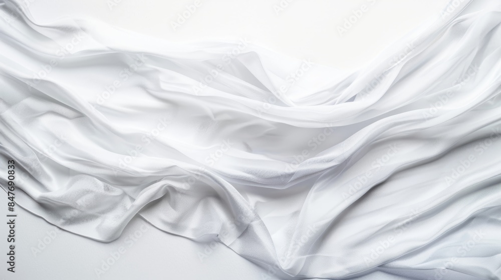 Obraz premium White textile banner mock up illustration generated by ai