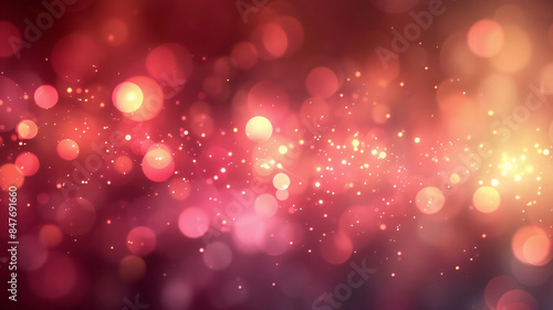 abstract red background with bokeh