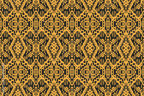 Seamless ethnic design, ikat art. beautiful hand drawn Design for textile and printingEthnic pattern.beautiful pattern. folk embroidery,bohemian style, abstract art	