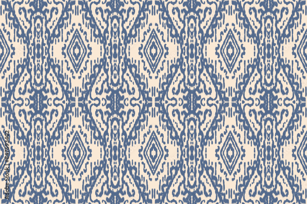 Seamless ethnic design, ikat art. beautiful hand drawn Design for textile and printingEthnic pattern.beautiful pattern. folk embroidery,bohemian style, abstract art Seamless ethnic design, ikat art. beautiful hand drawn Design for textile and printingEthnic pattern.beautiful pattern. folk embroidery,bohemian style, abstract art