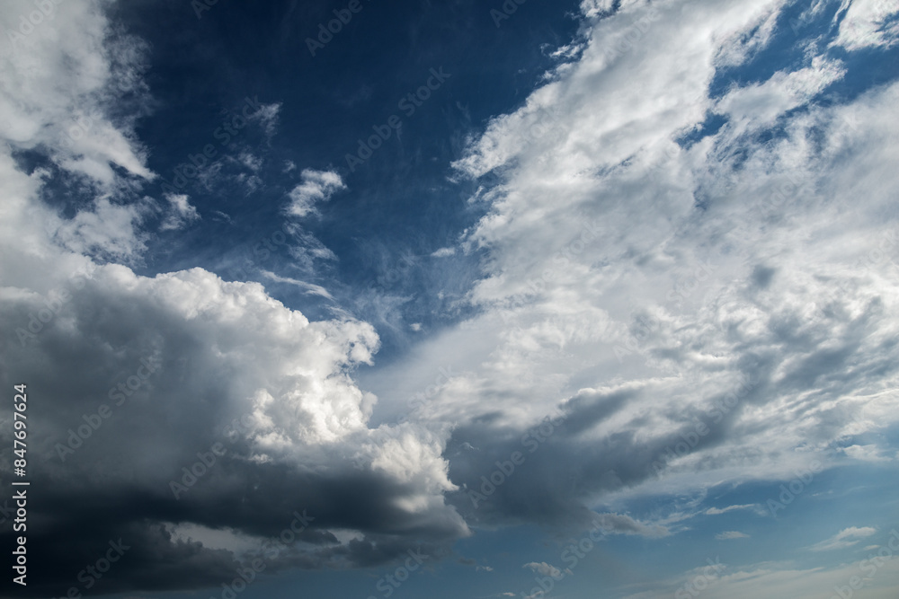 Blue sky with clouds. Nature background. Blue sky with clouds. Nature background.
