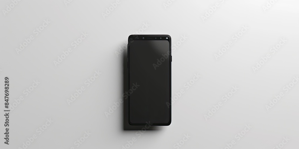 Modern Smartphone on Plain Background Modern Smartphone on Plain Background