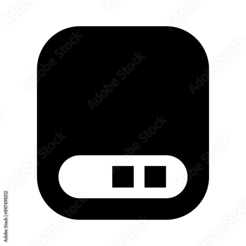 hdd harddisk drive storage black glyph icon