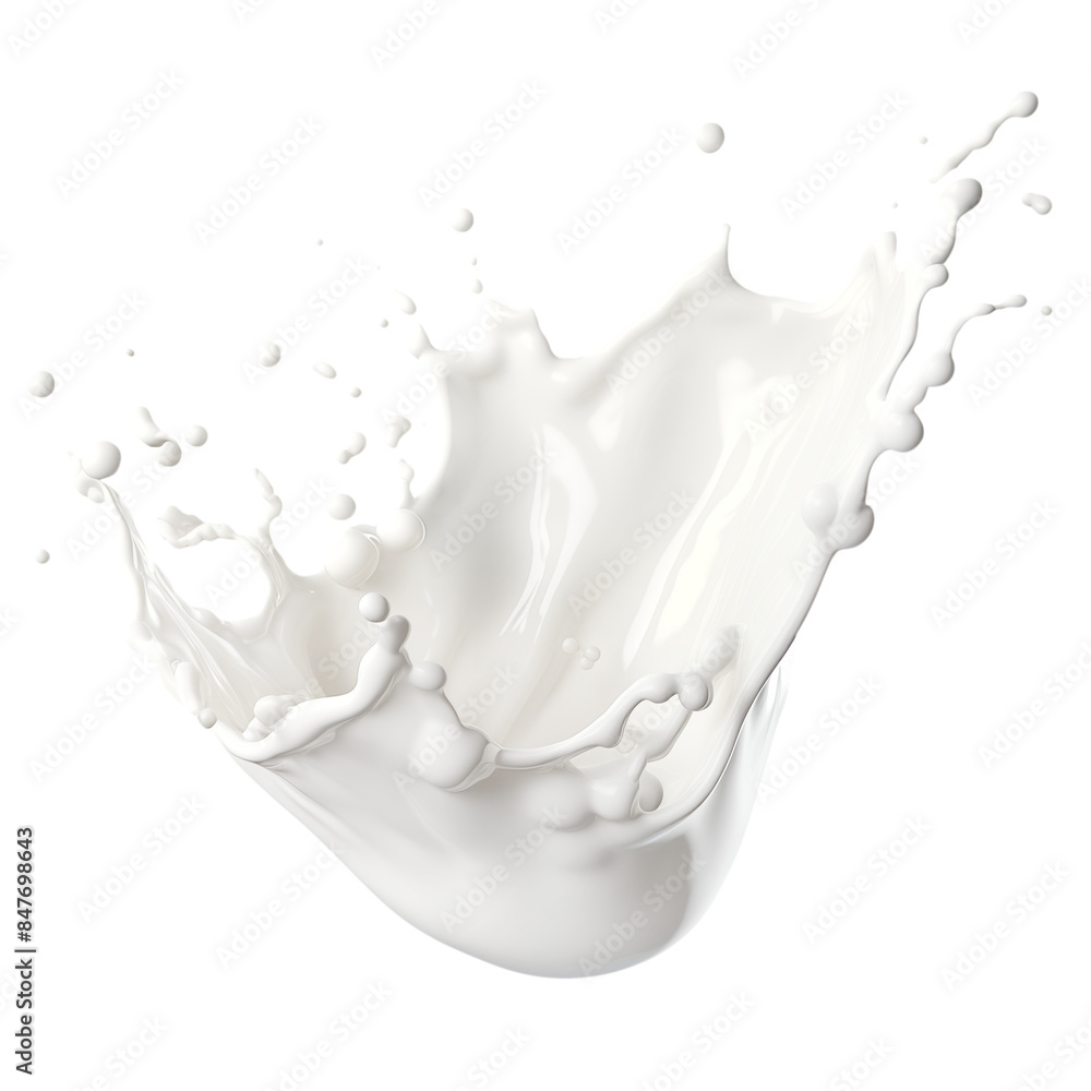 Milk splash isolated on a transparent background. Milk splash isolated on a transparent background.