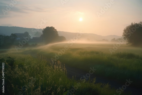 草原, 牧草地, 田舎, 地平線, 空, 夕焼け, meadow, countryside, horizon, sky, sunset