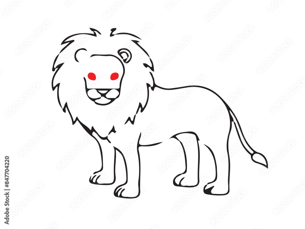 Sketch Lion art Drawing Logo Vector Sketch Lion art Drawing Logo Vector