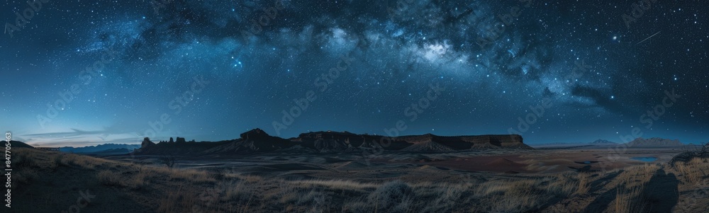 Fototapeta premium Starry sky foreground