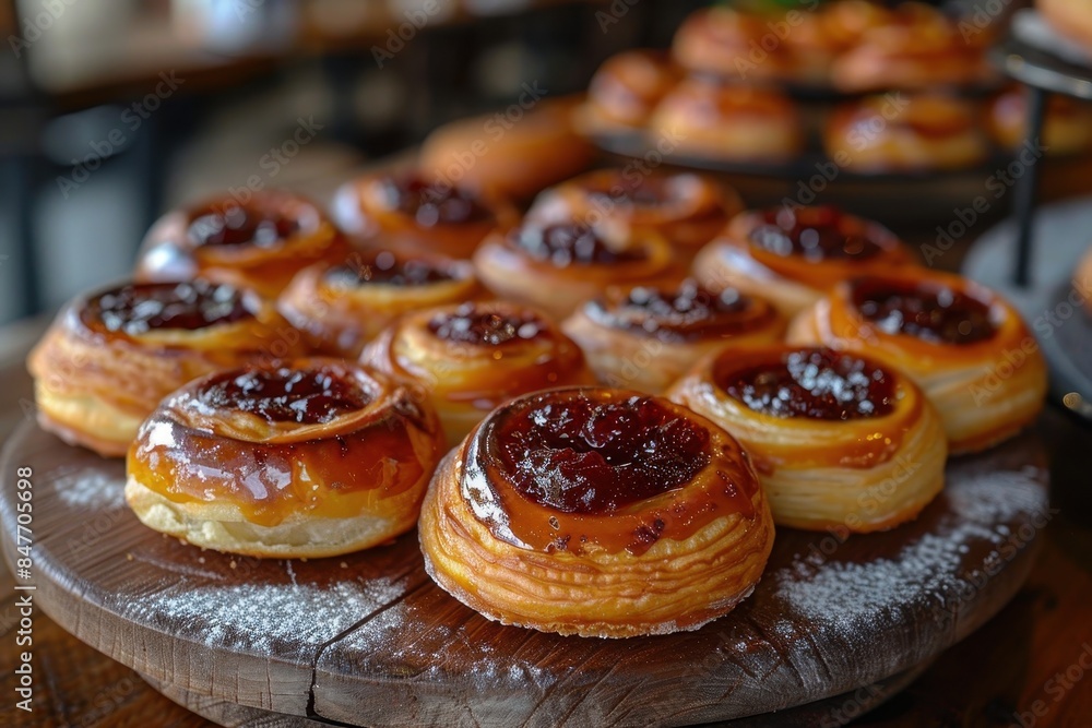 Czech Republic: Kolache Sweet pastry filled with fruit jam or poppy seeds, often shaped into a circle or rectangle. Czech Republic: Kolache Sweet pastry filled with fruit jam or poppy seeds, often shaped into a circle or rectangle.