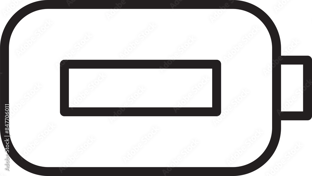 Battery Line Icon