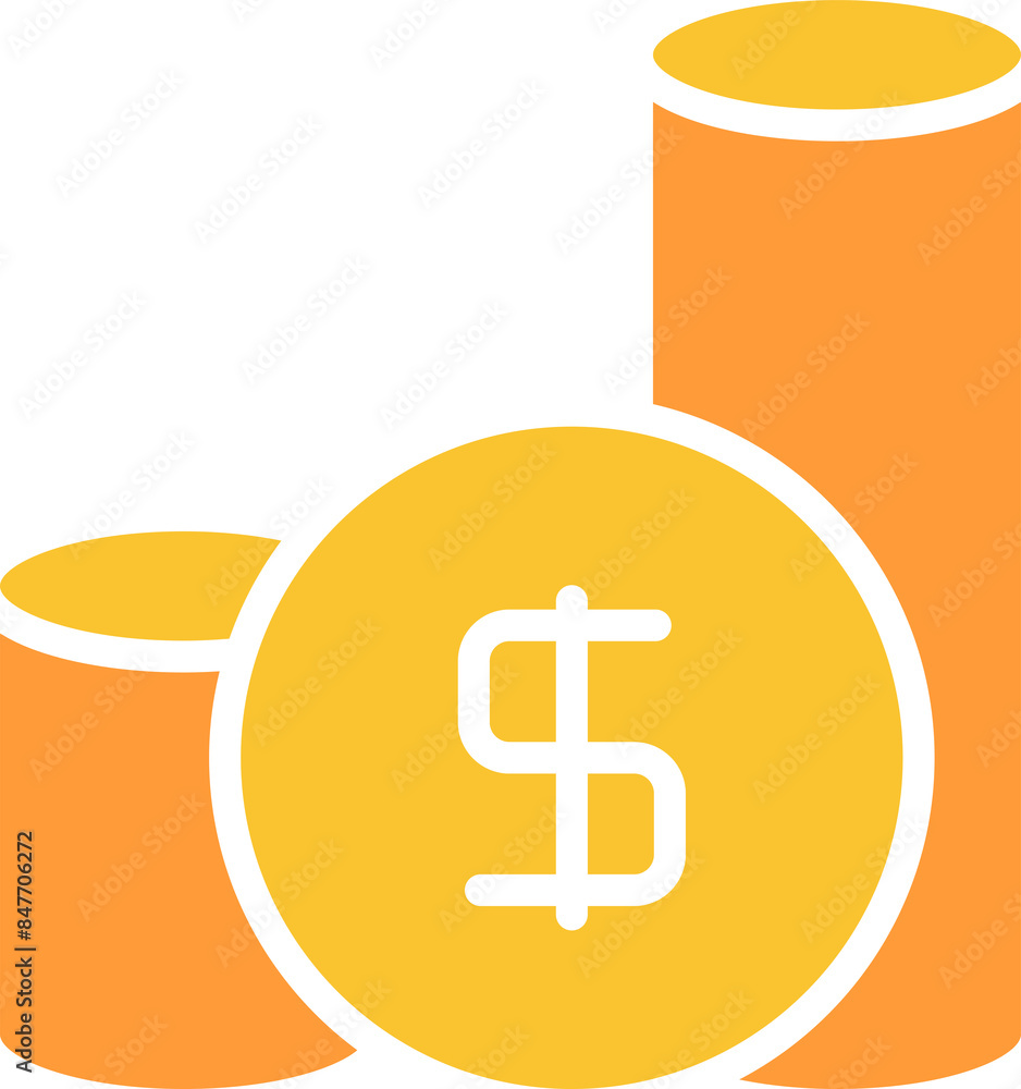 Stack of Dollar Coins
