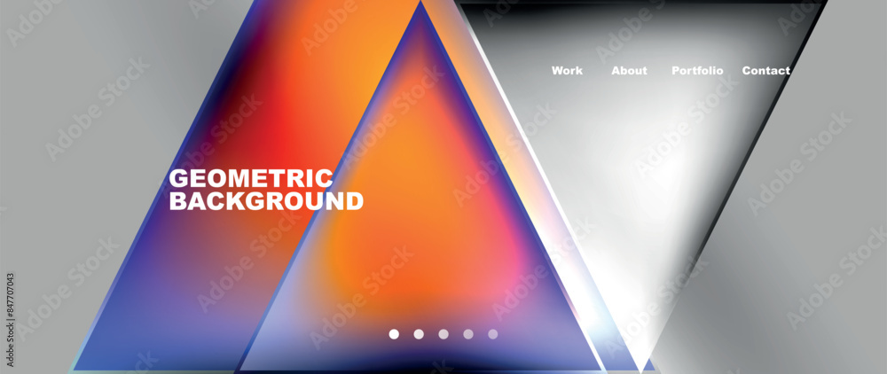 Gradient triangle geometric minimal wallpaper Gradient triangle geometric minimal wallpaper