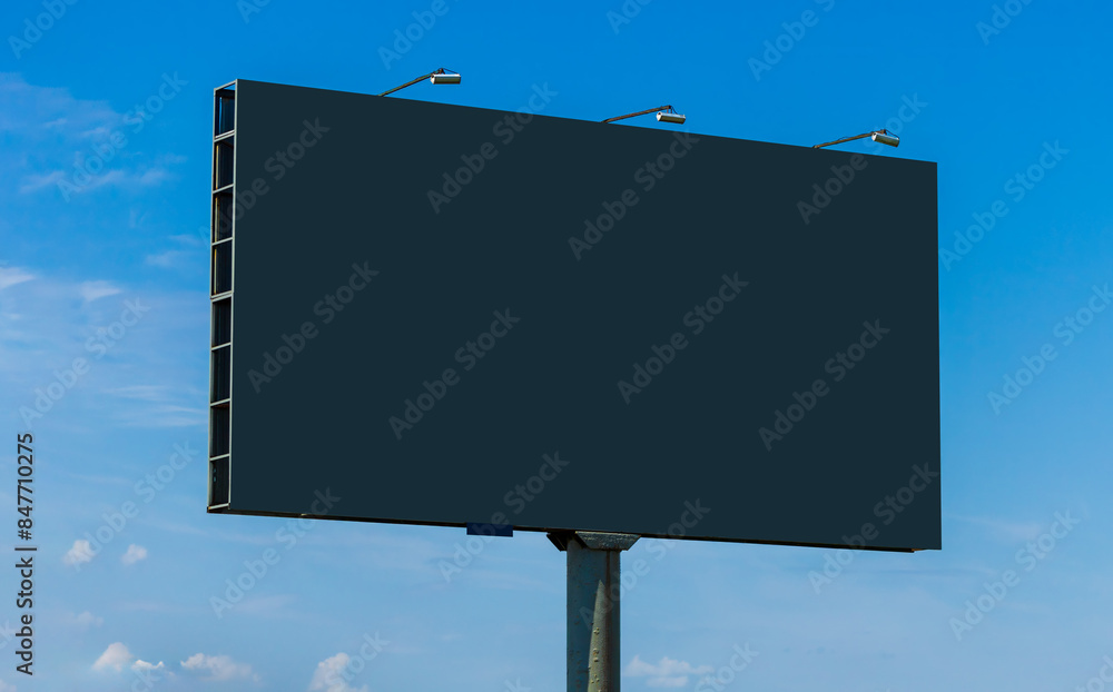 Background for design. Advertising billboard along the road in the city Background for design. Advertising billboard along the road in the city