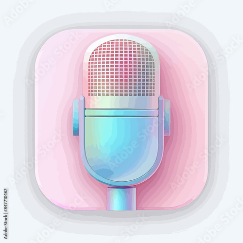 microphone icon on button