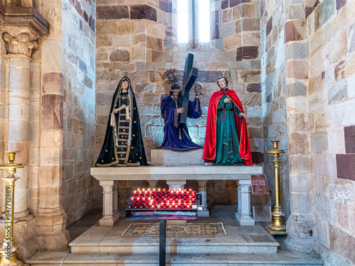 Interior of Catedral da Se, Se Cathedral at Silves, Portugal.