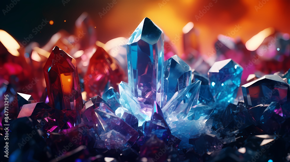 Sparkling crystals Sparkling crystals