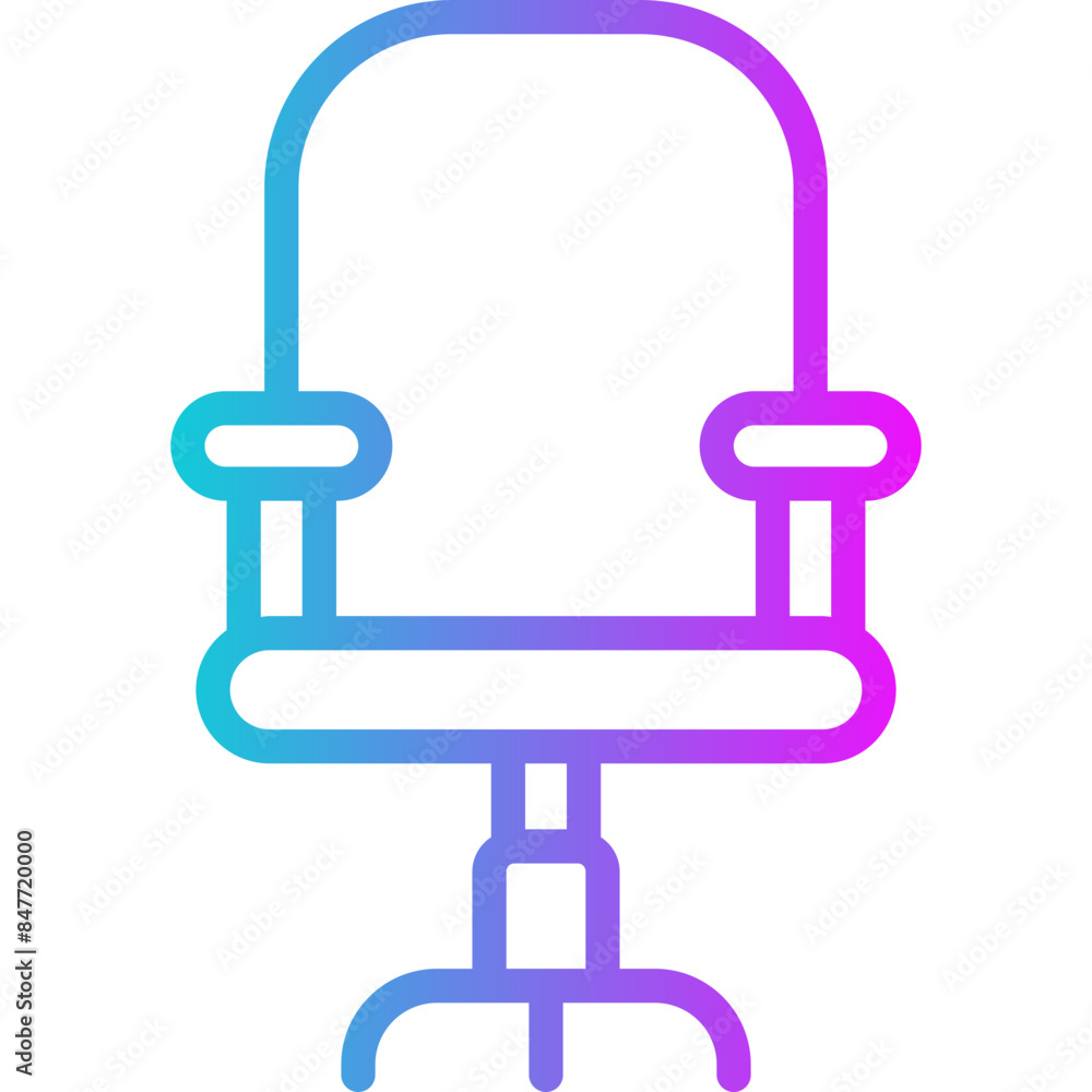 Chair Gradient Icon Chair Gradient Icon