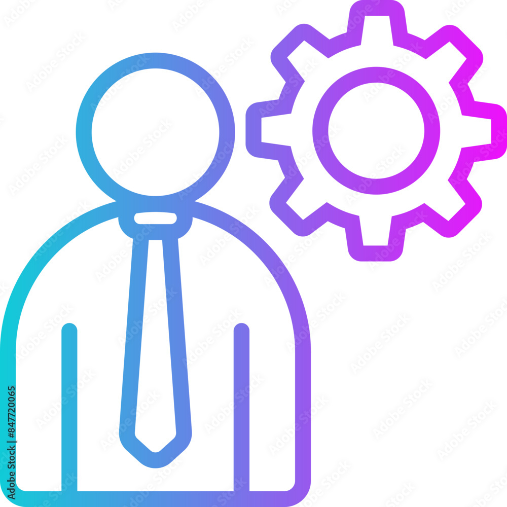 Manager Gradient Icon Manager Gradient Icon