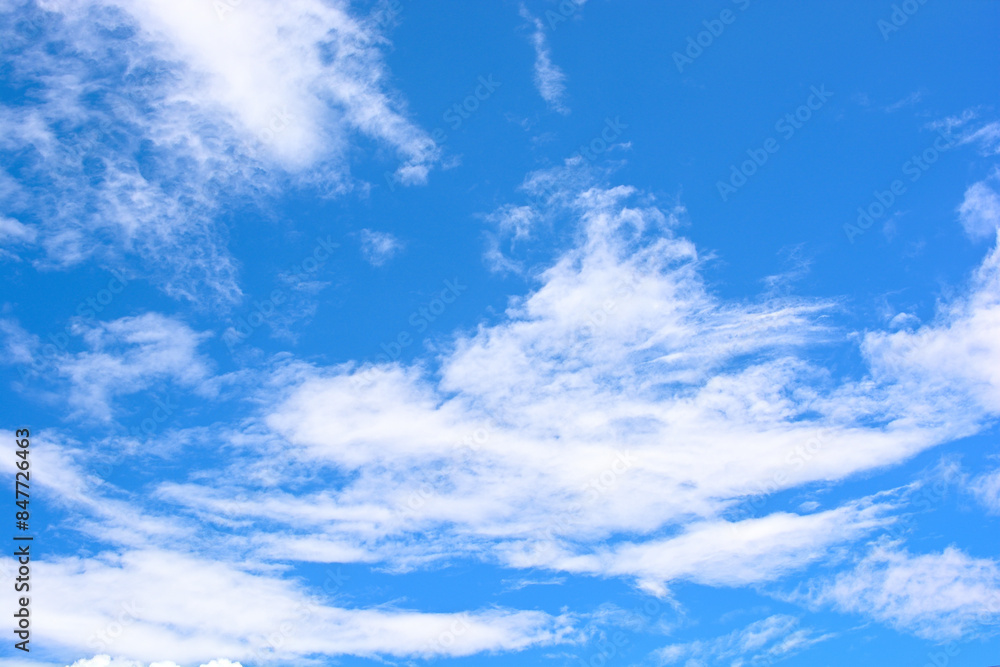 Fototapeta premium Blue sky and white clouds. 