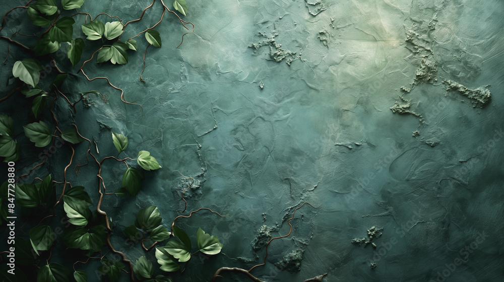 A green leafy background with a green leafy vine A green leafy background with a green leafy vine