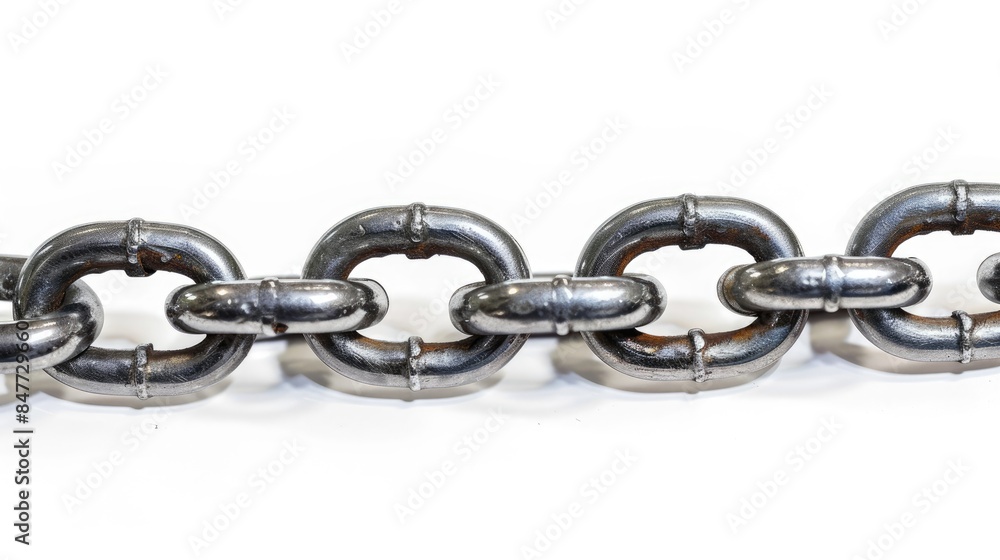 Isolated chain on a white background Isolated chain on a white background