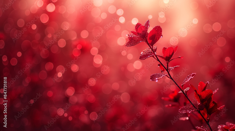 A red flower with a blurry background A red flower with a blurry background