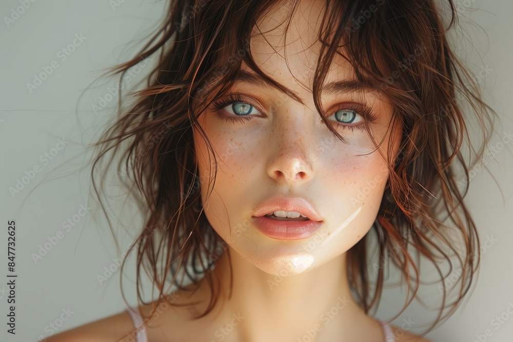 Natural Light Studio Model Posing: Professional Photoshoot Setting ...