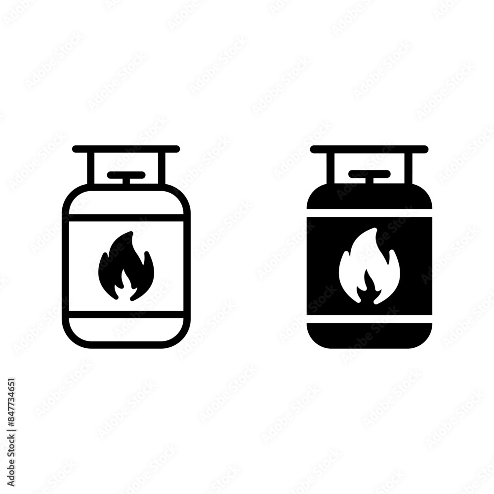 gas cylinders icon. Propane Gas Tank icon color editable gas cylinders icon. Propane Gas Tank icon color editable