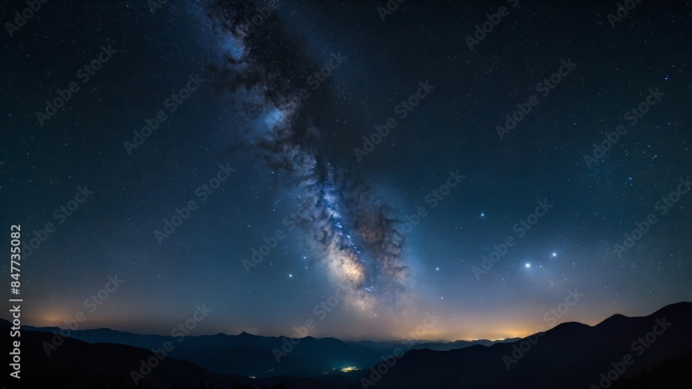 Milky Way over the mountains Milky Way over the mountains