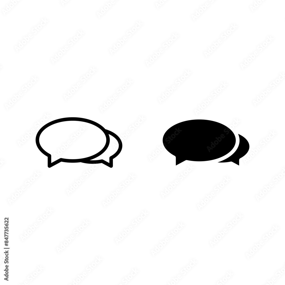 Chat, speak sign, talk icon Communication concept color editable Chat, speak sign, talk icon Communication concept color editable