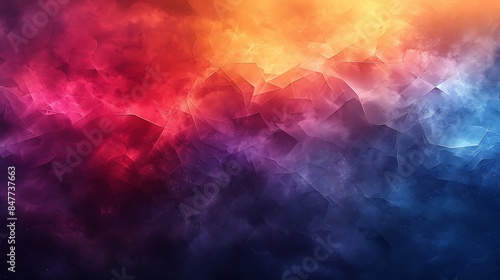 An abstract background with watercolor filled triangles, soft edges and vibrant neon colors, hd quality, digital art, high contrast, geometric design, modern aesthetic, artistic abstraction.