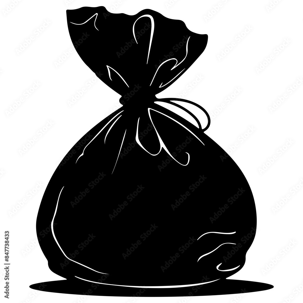 money bag silhouette, money bag icon vector illustration money bag silhouette, money bag icon vector illustration
