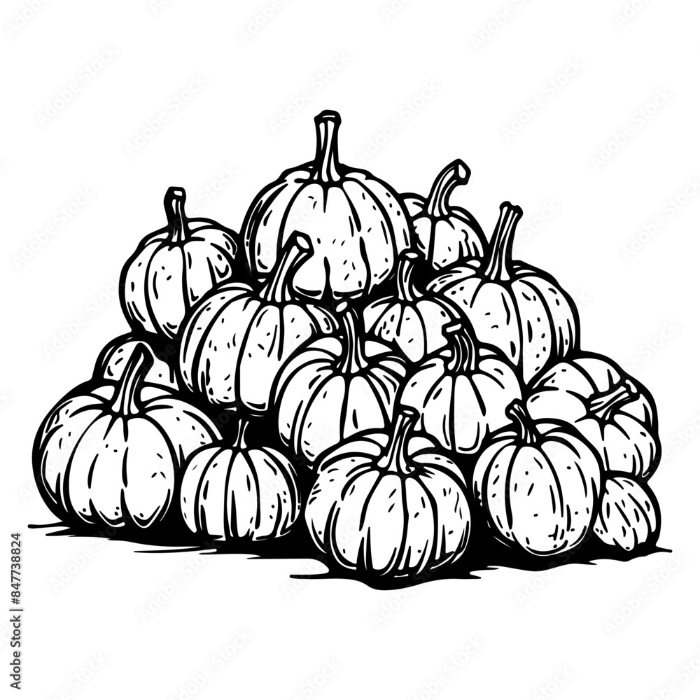 Pumpkin silhouette, Pumpkin icon vector illustration Pumpkin silhouette, Pumpkin icon vector illustration