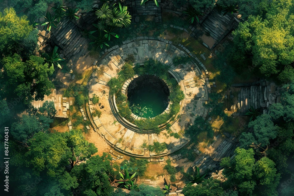 DnD Battlemap Battlemap style for oasis environment: realistic and detailed. DnD Battlemap Battlemap style for oasis environment: realistic and detailed.