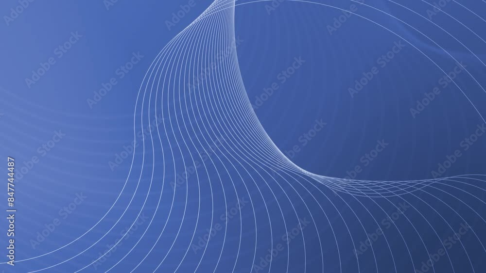 Background line motion wave animated blue color Background line motion wave animated blue color