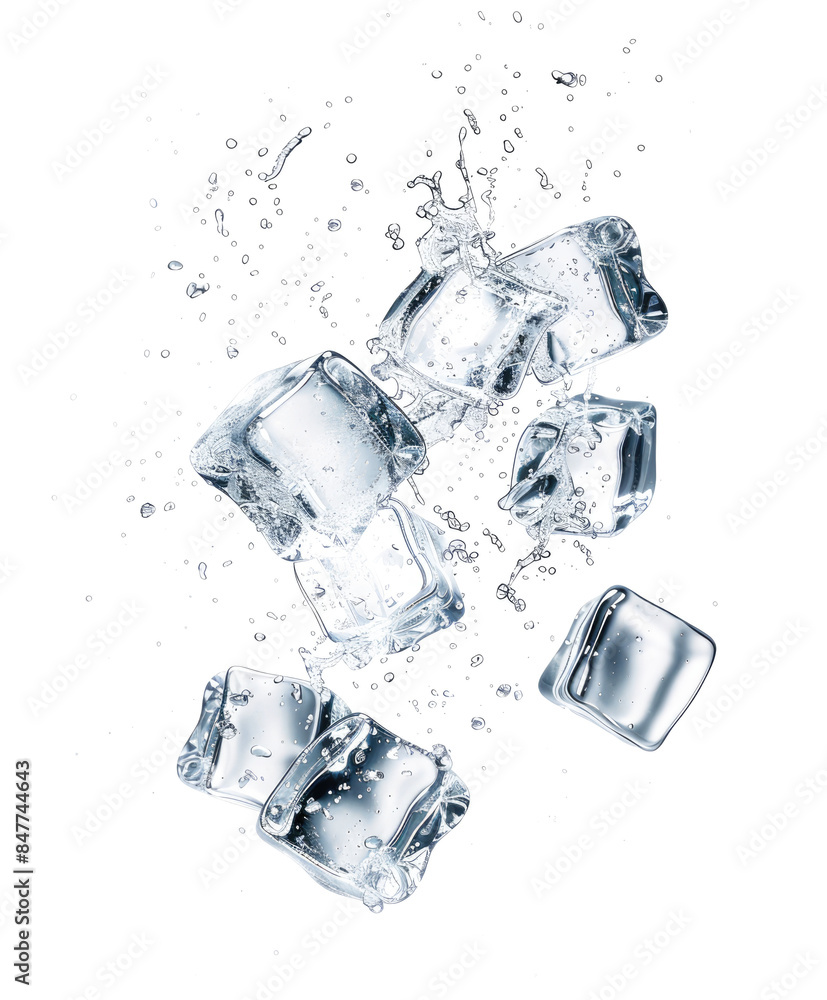 fresh cold splashing ice cubes isolated on white or transparent png fresh cold splashing ice cubes isolated on white or transparent png