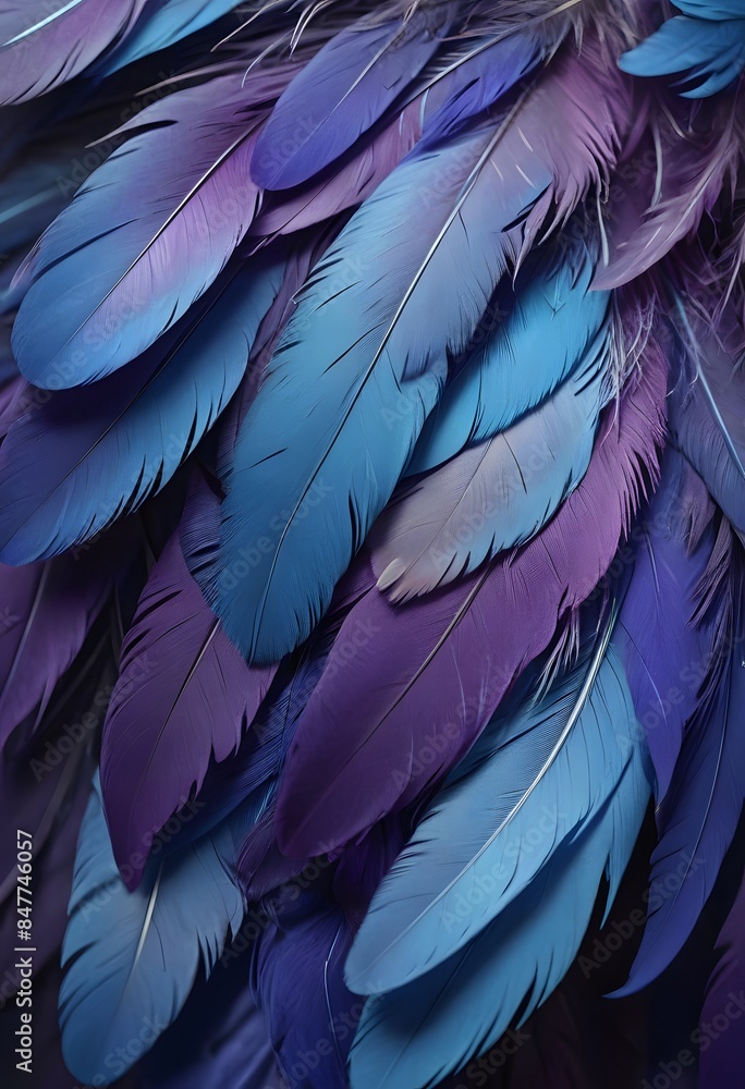 Obraz premium a close up of a bird with feathers on its back