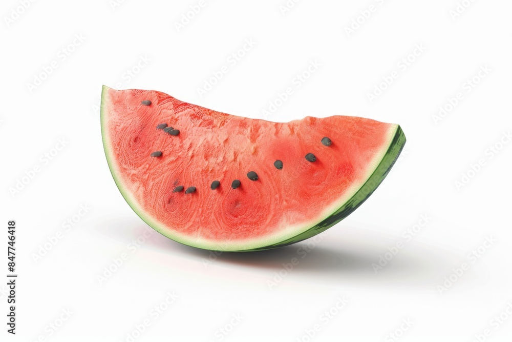 A half of fresh watermelon isolated on white background. A half of fresh watermelon isolated on white background.