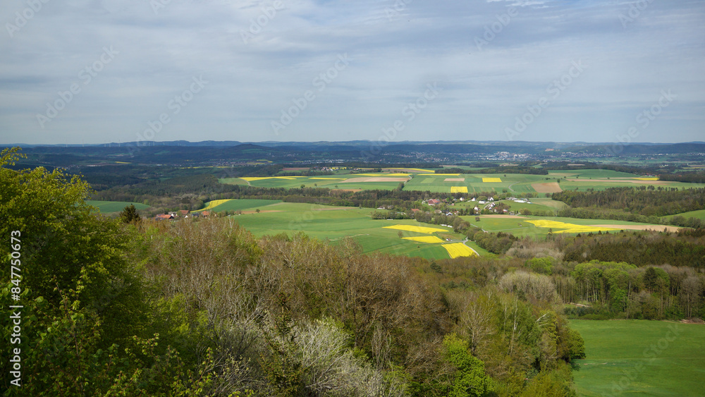 Ausblick vom Görauer Anger mit wolkigem Himmel Ausblick vom Görauer Anger mit wolkigem Himmel