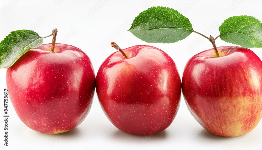 Äpfel in allen Farben isoliert in weißen Hintergrund - Apfel glänzt Äpfel in allen Farben isoliert in weißen Hintergrund - Apfel glänzt