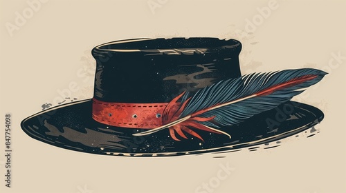 A schematic representation of a traditional Alpi hat photo