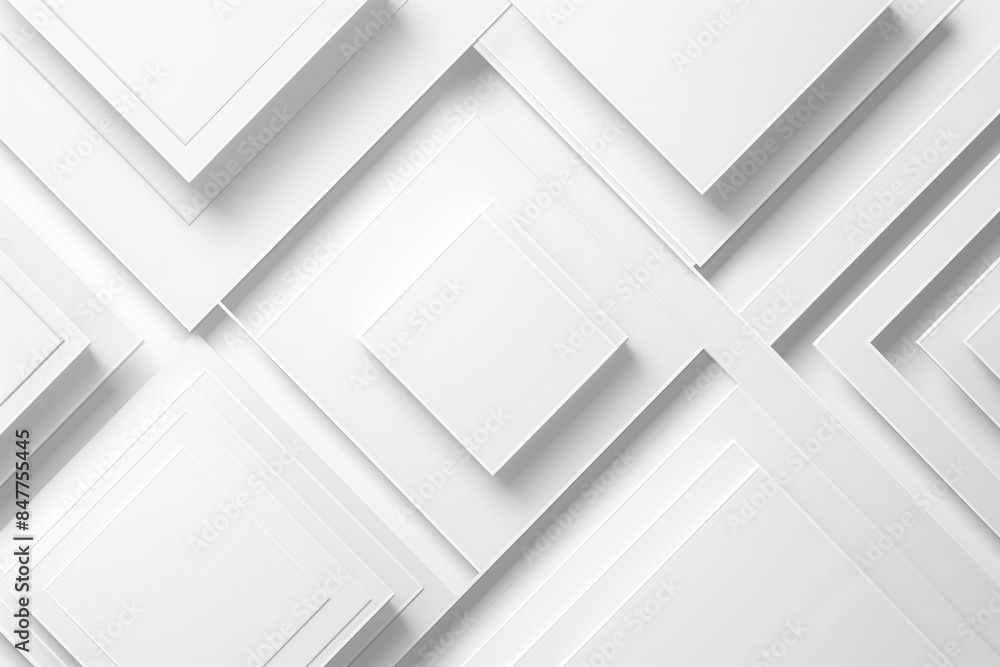 Obraz premium White background with geometric shapes. White minimalistic website wallpaper. Modern clean simple elegant design banner with copy space