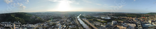 Neckarpark in Stuttgart Fußballstadion, Automuseum, Wasen