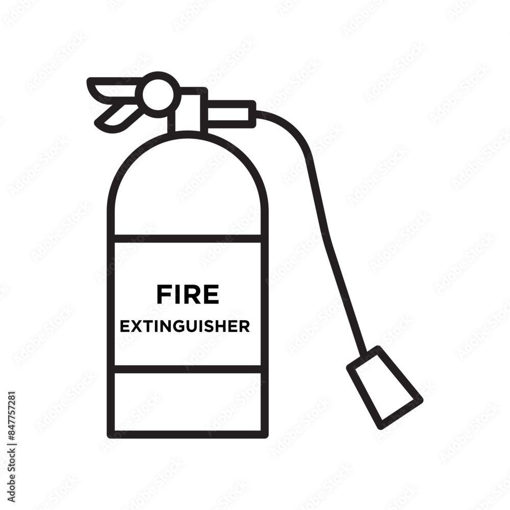 Safety Fire Extinguisher Icon Ideal for Emergency and Protection Designs Safety Fire Extinguisher Icon Ideal for Emergency and Protection Designs