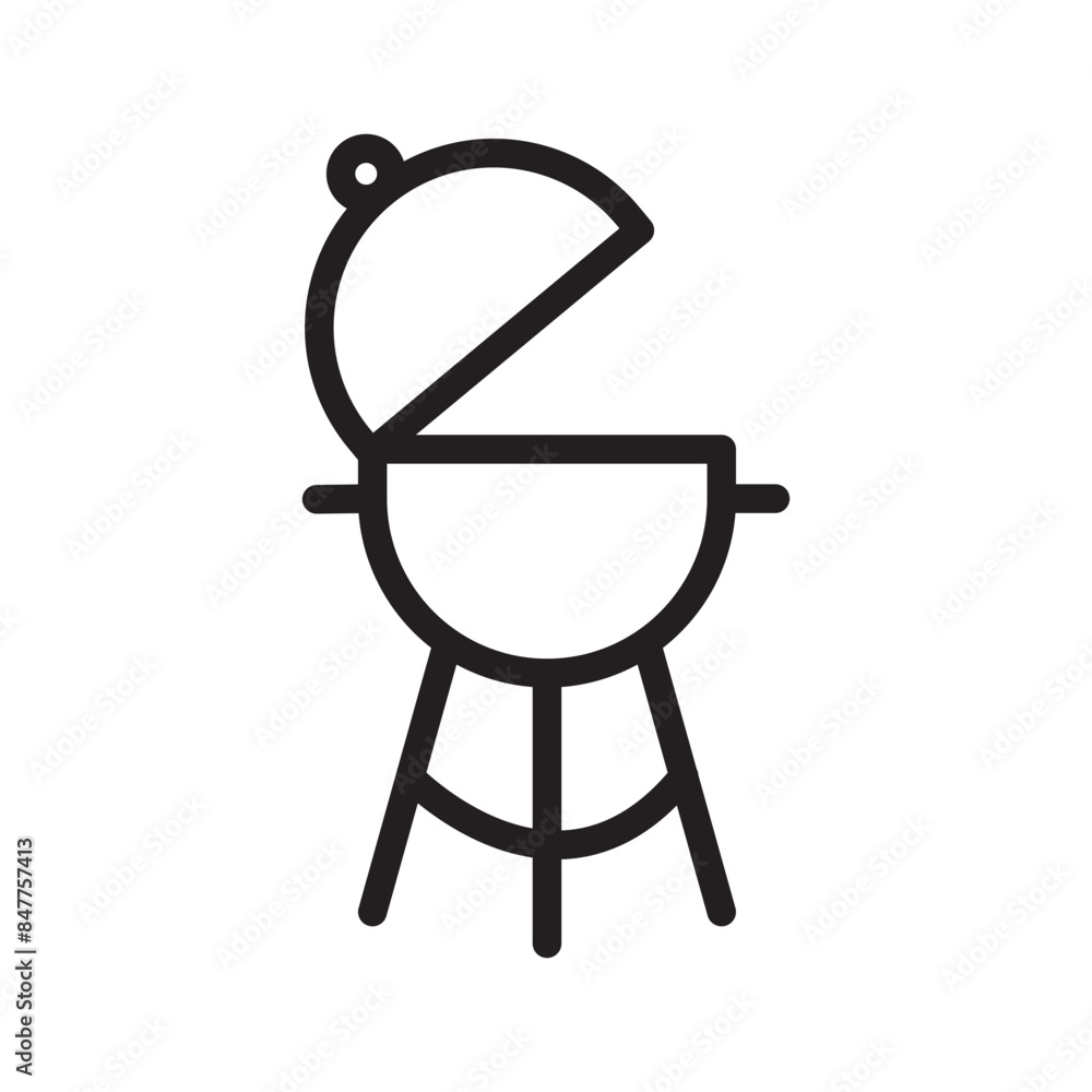 Backyard Grill Icon Perfect for BBQ and Outdoor Cooking Illustrations Backyard Grill Icon Perfect for BBQ and Outdoor Cooking Illustrations