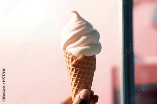 アイス, アイスクリーム, ソフトクリーム, ソフト, コーン, 氷, おやつ, 夏, デザート, ice cream, soft, soft serve, ice, cone, snack, summer, dessert photo