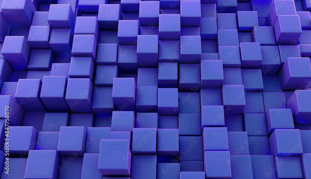 abstract blue cubes background 3D render of an landscape of extending abstract blue cubes background 3D render of an landscape of extending