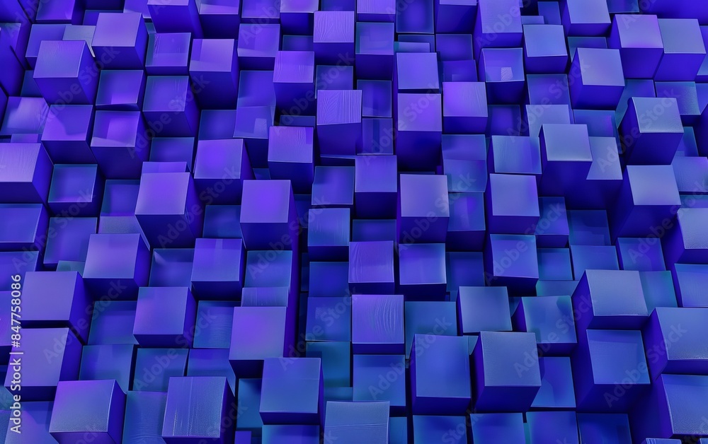 abstract blue cubes background 3D render of an landscape of extending abstract blue cubes background 3D render of an landscape of extending