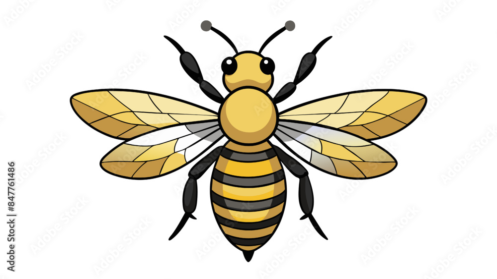 bumblebee isolated top view on white background bumblebee isolated top view on white background