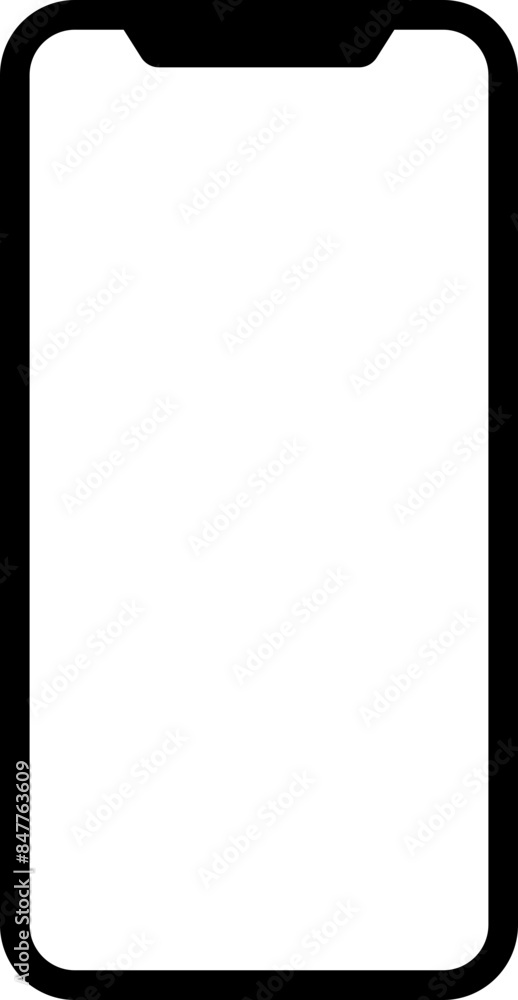 Mobile Phone Screen Icon Illustration Mobile Phone Screen Icon Illustration