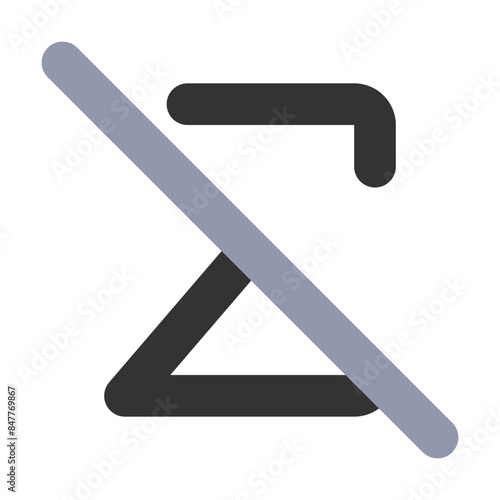 3d graphic of a sign not allowed